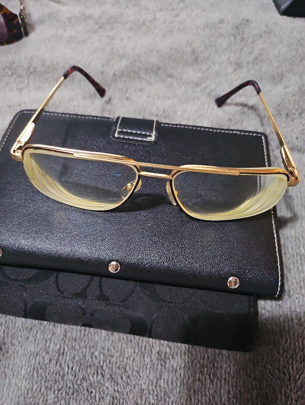 American Optical 70s  14 K Gold (AO Safety) eyeglasses frames with gold plating